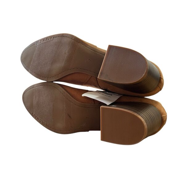 Old Navy Faux-Suede Booties for Women Tan Size 7‎ NWT Water & Stain Repellant - Picture 4 of 7